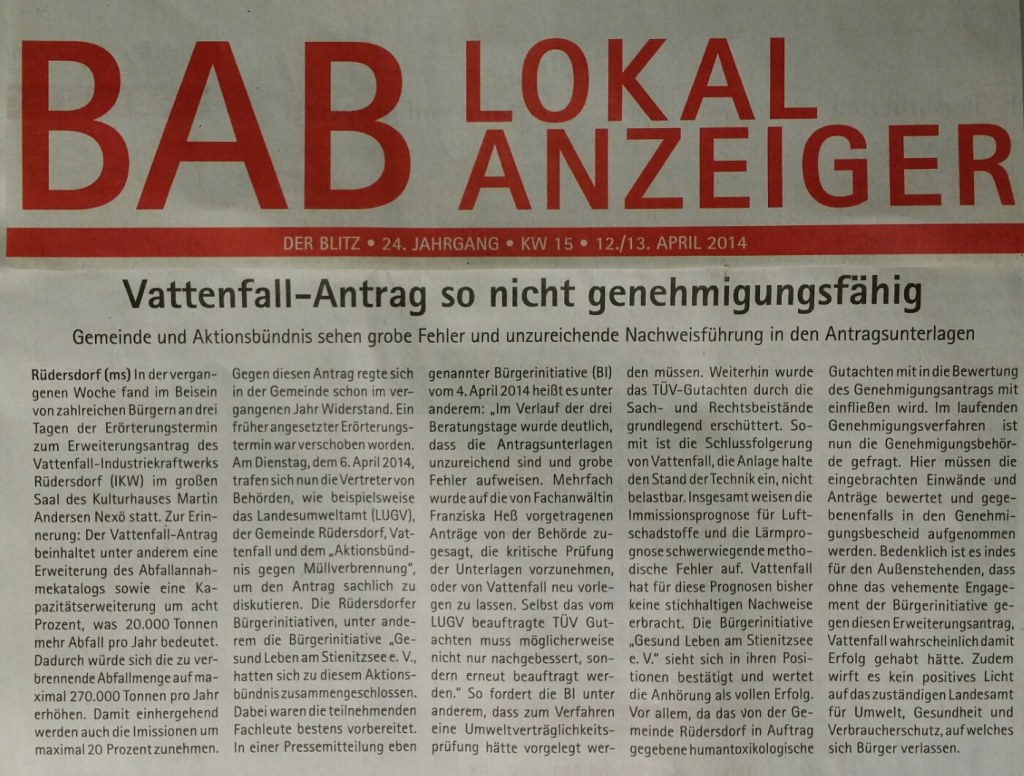 BAB LokalAnzeiger 20140413